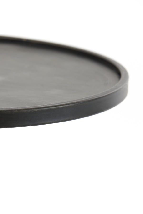 Bijzettafel Envira - Zink - Ø39,5x50,5cm